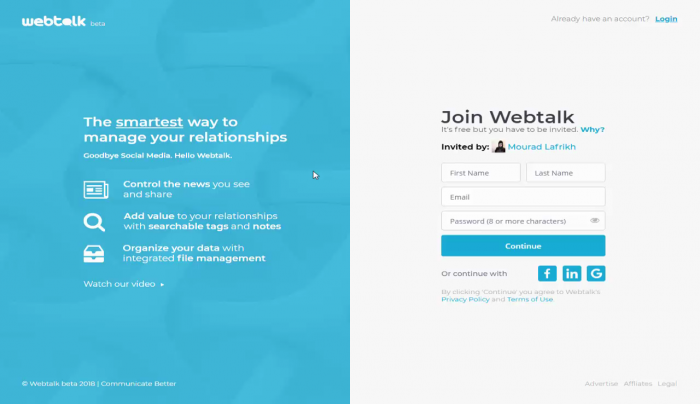 الربح من موقع Webtalk