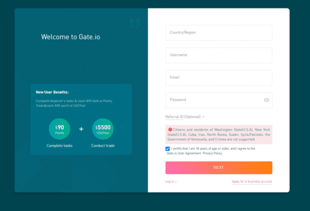 شرح منصة Gate.io المميزات والعيوب والدول المدعومة وطريقة التسجيل 2022 2 منصة gate.io