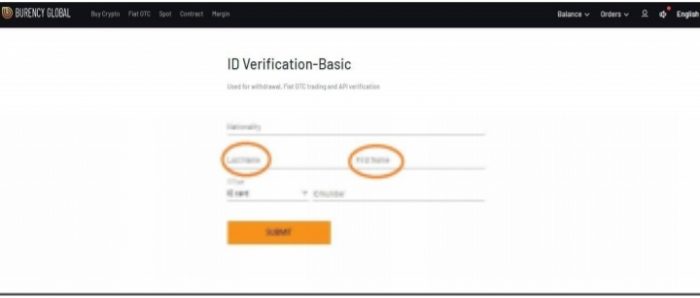 خطوات توثيق حساب(kcy) في منصة Burency خطوة بخطوة 7 خطوات توثيق الحساب (kcy) في منصة Burency