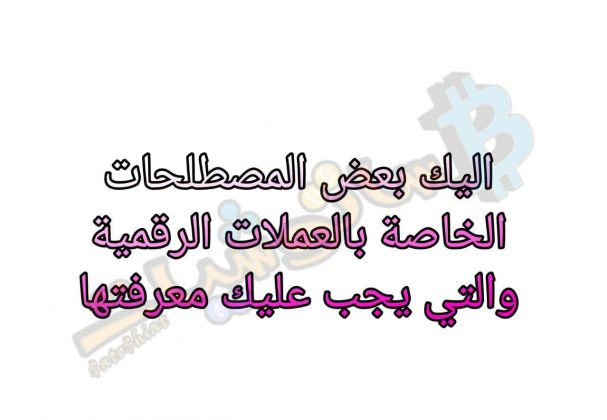 المصطلحات الخاصة بالعملات الرقمية