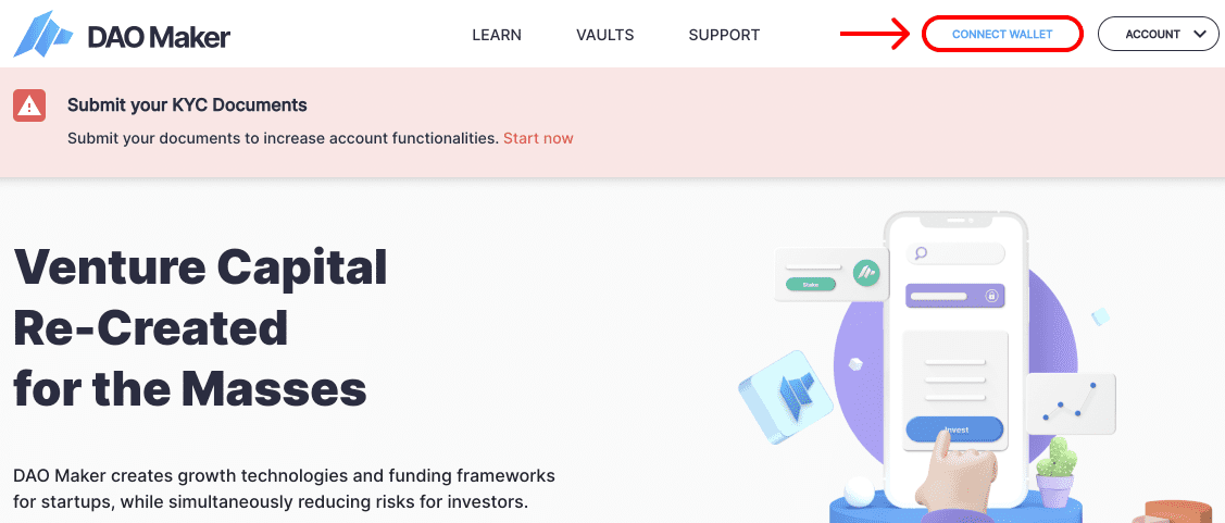 شرح منصة الاكتتابات Dao Maker وكيفية التسجيل فيها
