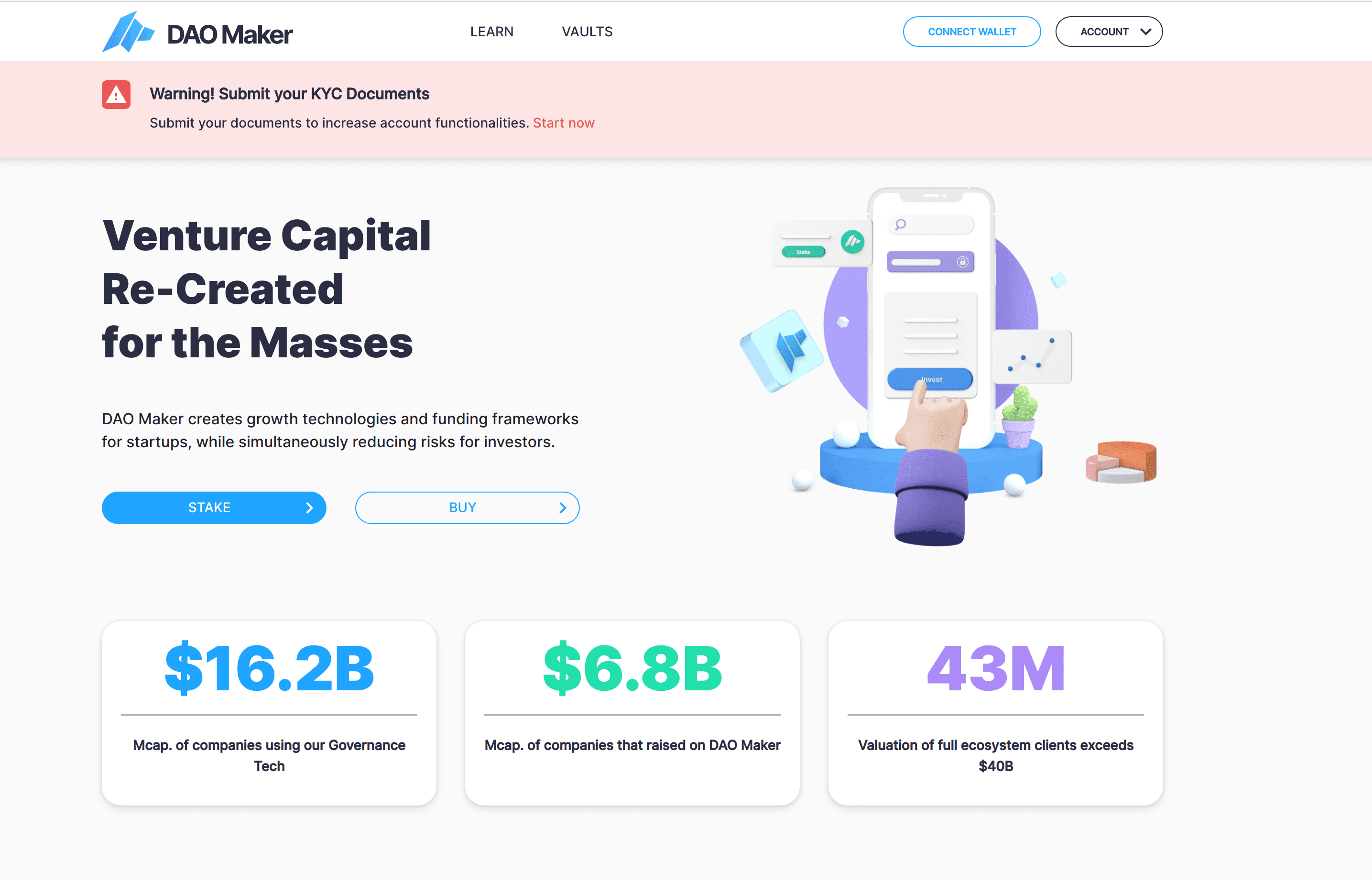 شرح منصة الاكتتابات Dao Maker وكيفية التسجيل فيها