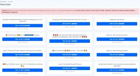 محفظة فوست باي Faucetpay - تاريخ أنطلاقها ومعلومات كاملة عنها 4 كيفية الربح من النقر على الإعلانات