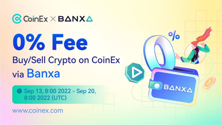 عرض تداول العملات المشفرة بدون رسوم على CoinEx بالاشتراك مع Banxa